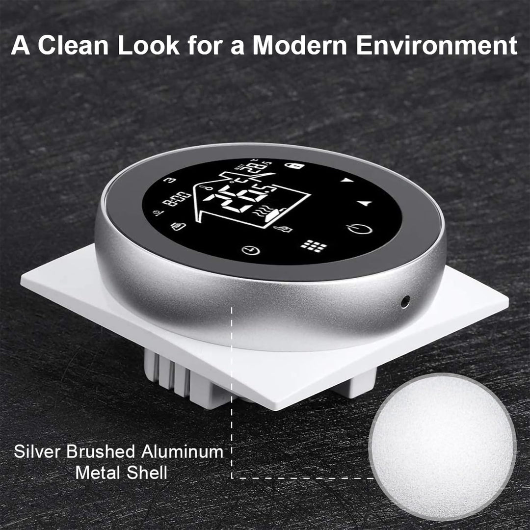 KETOTEK Thermostat Elektrische Fussbodenheizung WLAN 230V 16A, WiFi Raumthermostat Fussbodenheizung