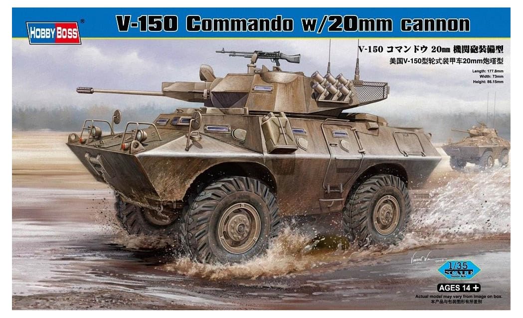 Hobby Boss 82420 Modellbausatz V-150 Commando w/20mm cannon