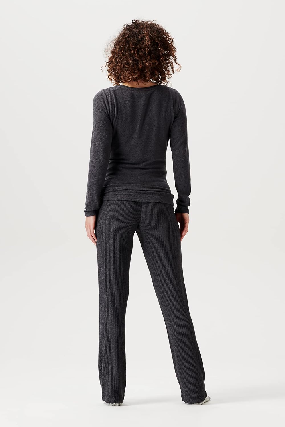 Noppies Damen Top Plano Nursing Long Sleeve T-Shirt, Grey Melange - P806