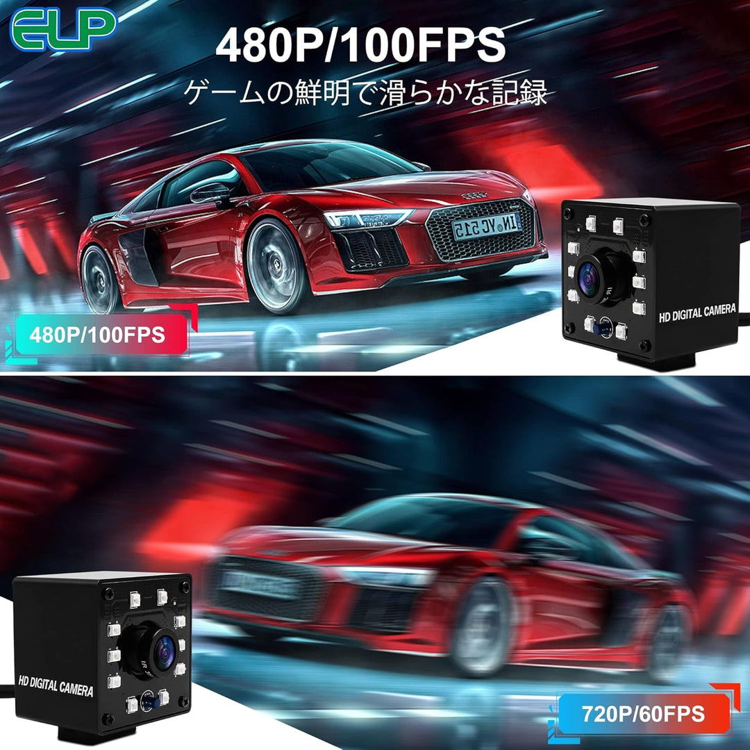 ELP 3D Stereo 60fps USB Kamera 1080P Hochgeschwindigkeits Webcam mit 180 Grad Fischaugen-Synchronisa