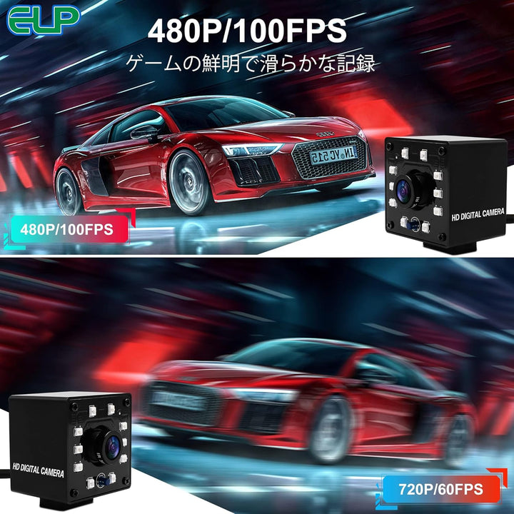 ELP 3D Stereo 60fps USB Kamera 1080P Hochgeschwindigkeits Webcam mit 180 Grad Fischaugen-Synchronisa