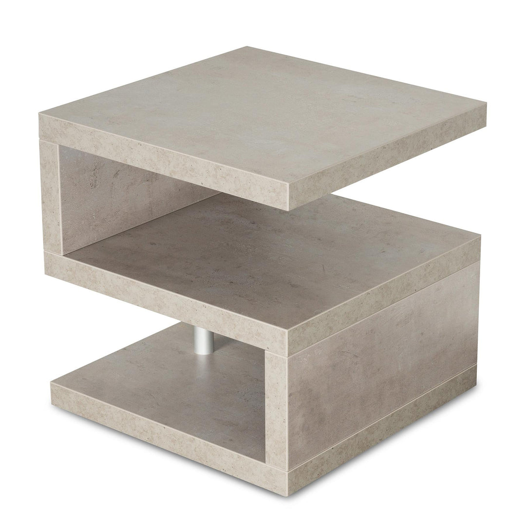 levandeo Couchtisch Sigi Betonoptik B x H x T: 44x44x44cm Grau Holz Beistelltisch Keine Montage fest