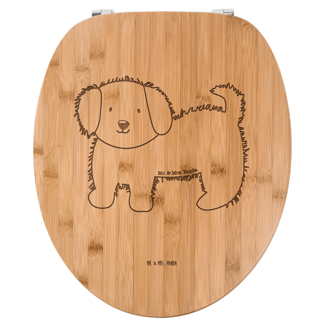 Mr. &amp; Mrs. Panda WC Sitz Hund flauschig - Geschenk, Hunderasse, Klobrille, niedlich, Sprüche, Vierbe