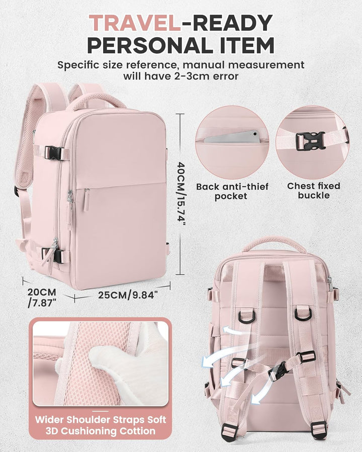 SZSYCN Reiserucksack Ryanair 40x20x25 Handgepäck easyJet 45x36x20 Wasserdichter Schuhfachrucksack fü