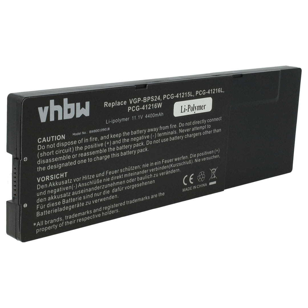 vhbw Akku kompatibel mit Sony Vaio VPC-SB25FH/S, VPC-SB25FH/W, VPC-SB25FW/B, VPC-SB25FW/L Notebook (