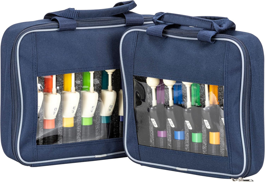 Betzold Handchimes in Boomwhackers®-Farben - farbige Klangstäbe Kinder Handglocken-Set chromatische