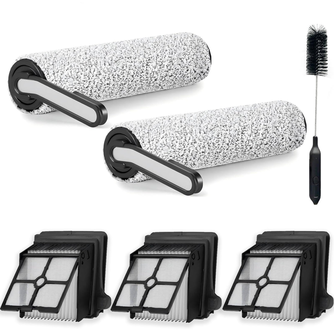 Zubehör für Tineco iFLOOR 5 Breeze Complete, 2 Bürstenrolle 3 Filter Nass Trockensauger Ersatzteile,