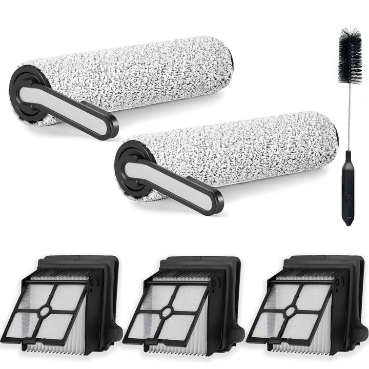 Zubehör für Tineco iFLOOR 5 Breeze Complete, 2 Bürstenrolle 3 Filter Nass Trockensauger Ersatzteile,