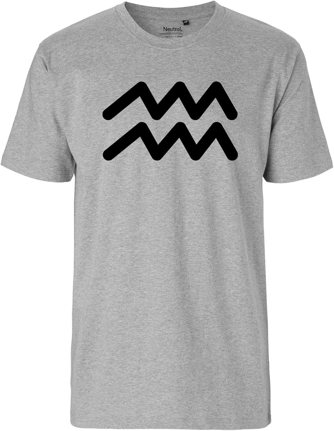 Herren T-Shirt Wassermann Sternzeichen Zeichen Geschenk Oberteil Grösse S-3XL Bio Baumwolle Fairtrad