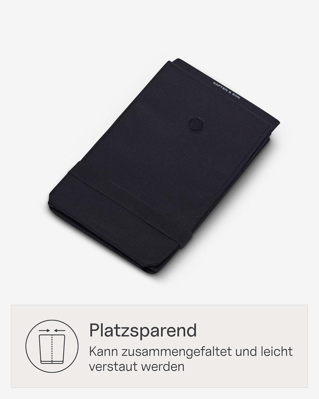 Kapten &amp; Son Vaasa Organizing Inlay Schwarz | 9L Taschenorganizer aus recyceltem PET für Shopping Ba