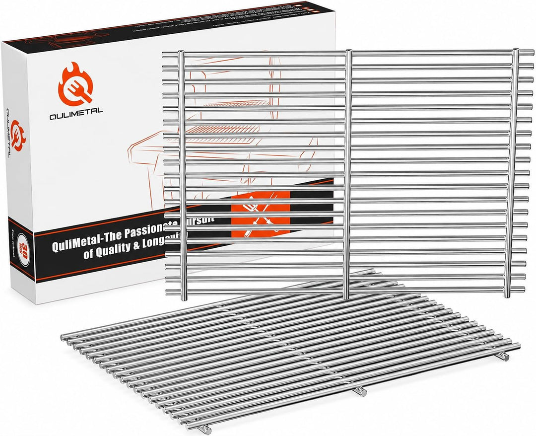 QuliMetal 47,6 x 33,7cm Edelstahl Grillroste 66095 für Weber Genesis II E-310, Genesis II LX E-340/S