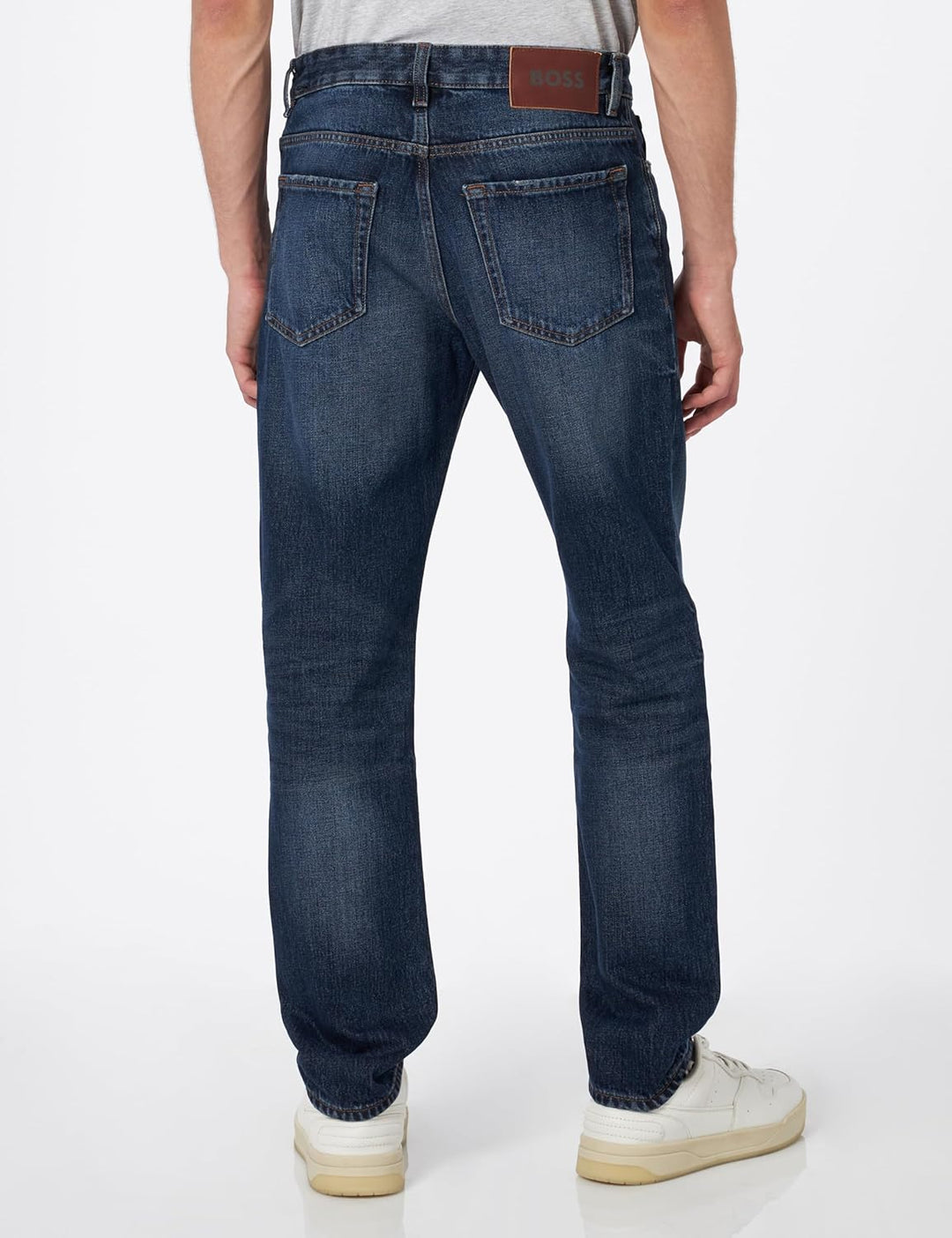 BOSS Herren Maine BC-L-P Regular-Fit Jeans aus blauem Super-Stretch-Denim 30W / 34L Medium Blue429,