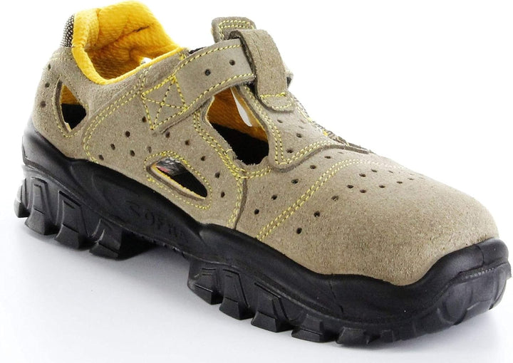 Cofra NT040-000.W39 NEW BRENTA S1 P SRC Sicherheitssandalen, Beige/Orange, Grösse 39 39 EU, 39 EU