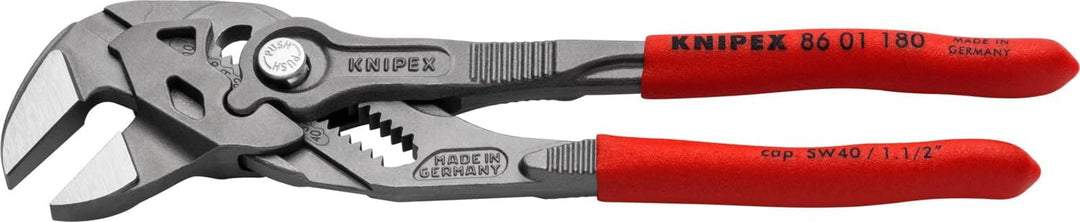 KNIPEX Tools 8601180 Zangenschlüssel, schwarzes Finish Schraubenschlüssel 7 1/4-Inch, Black Finish S