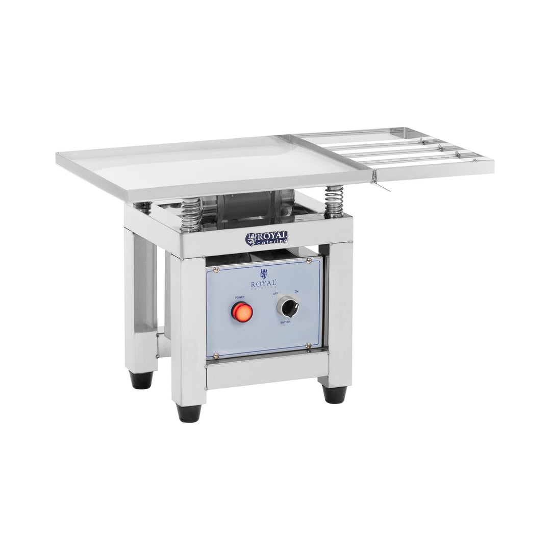 Royal Catering RC-CMM02 Schokoladen-Rütteltisch Edelstahl 30 W Vibrationstisch Pralinenrüttler