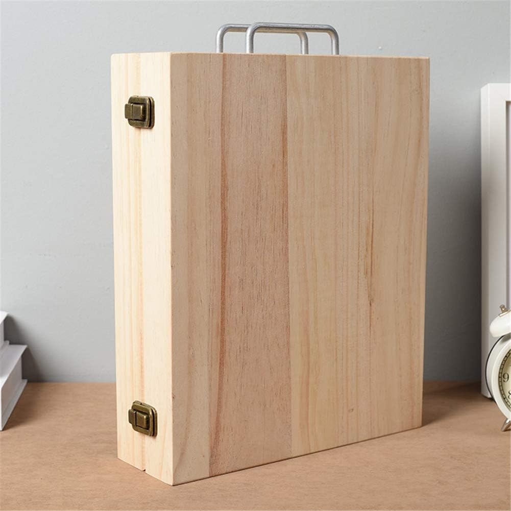 CHSEEO Ätherisches Öl Display Box Halter Organisator Aufbewahrungsbox 72 Löcher Holzbox Kann Nagella