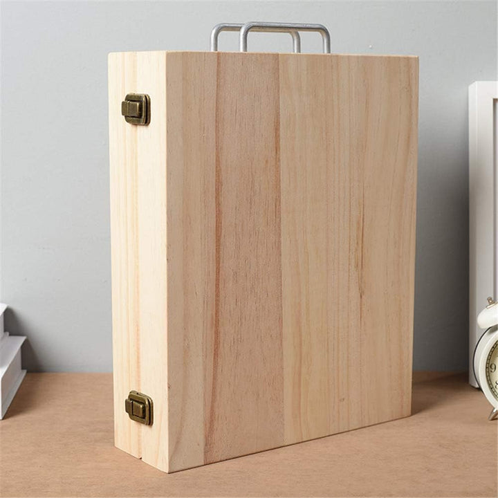 CHSEEO Ätherisches Öl Display Box Halter Organisator Aufbewahrungsbox 72 Löcher Holzbox Kann Nagella