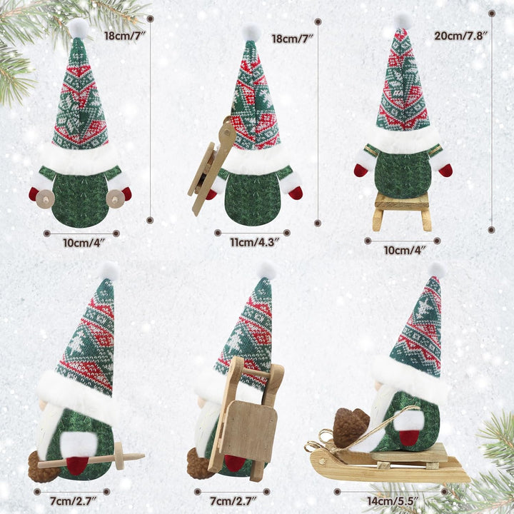 Gehydy Weihnachtswichtel Figuren 3er Set Weihnachtsdeko Wichtel Weihnachten Deko Wichtel Zubehör Dek