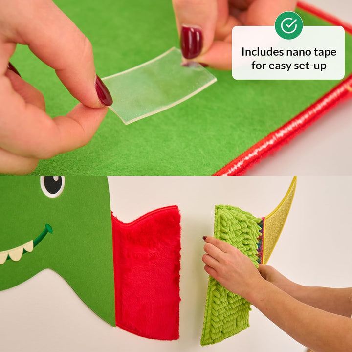 Sensory Wall v4 | Sensory Wall Panel (Caterpillar) T-rex, T-rex