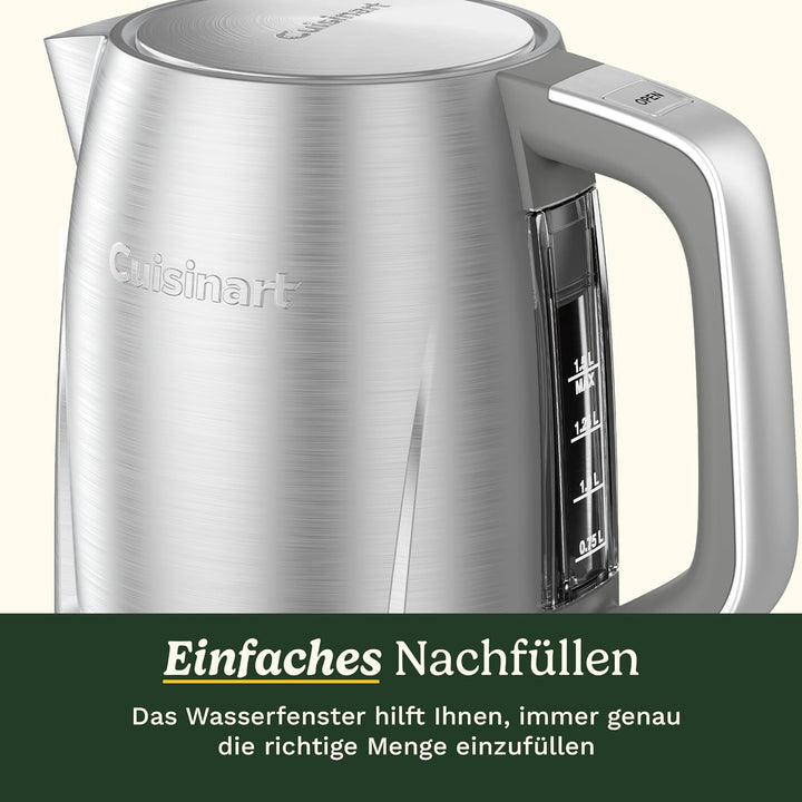 Cuisinart Core Collection Wasserkocher | 1,5 L Doppelwandig | BPA-frei | Schnellkochfunktion | Edels