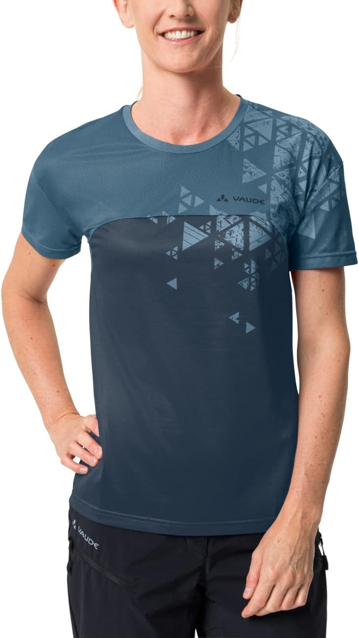 VAUDE Damen Women's Moab T-Shirt Vi T-Shirt, 42 Blue Gray