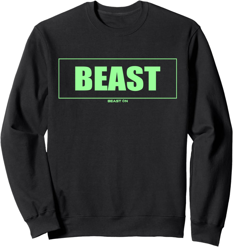 Beast Gym Motivation Hellgrün Farbe Training Fitness Workout Sweatshirt