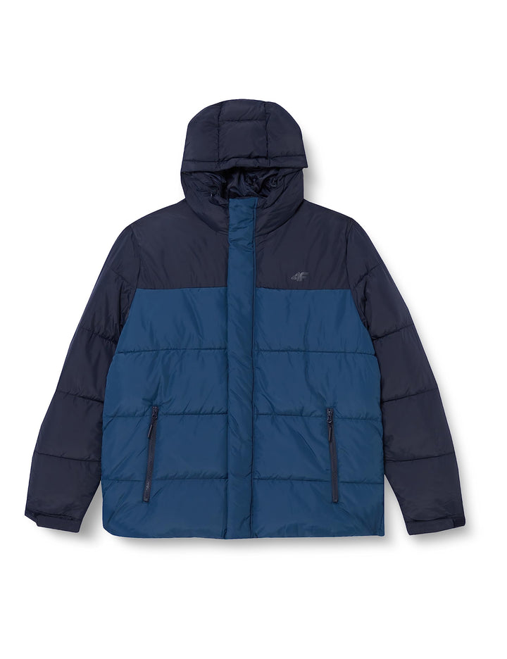 4F Herren Mantel S Marineblau, S Marineblau