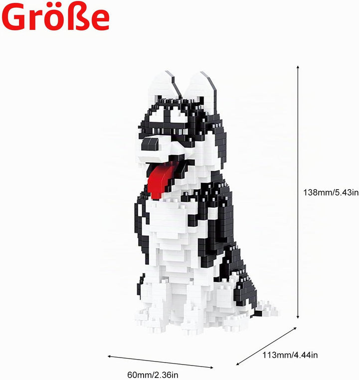 Larcele 753 Stücke Mikro Bausteine Spielzeug Kit, Mini Tier Bricks Bauen Bauklötze Satz KLJM-05(Sibi