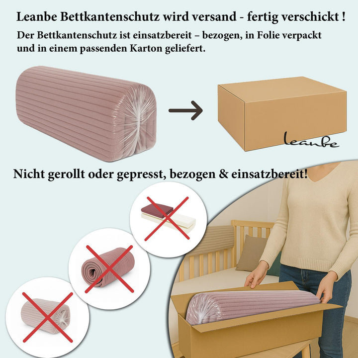 Bettkantenschutz für Kinderbetten Kissen für bettumrandung Rausfallschutz Abdeckung Kantenschutz für