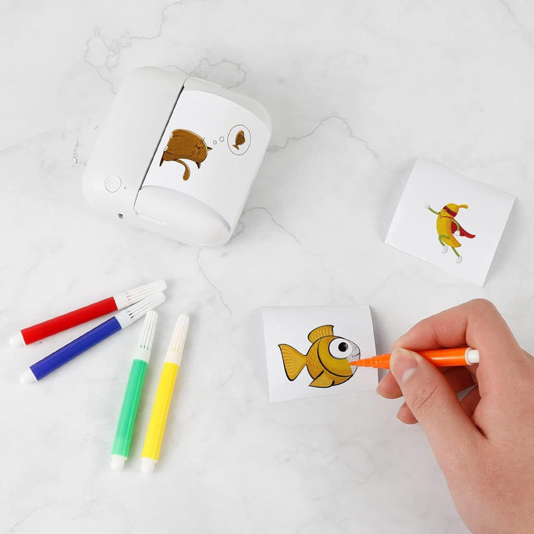 Comius Sharp Mini Drucker für Smartphone, Bluetooth Thermodrucker, Smartphone Drucker, Handy Drucker