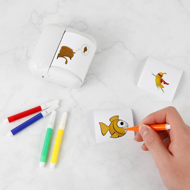 Comius Sharp Mini Drucker für Smartphone, Bluetooth Thermodrucker, Smartphone Drucker, Handy Drucker
