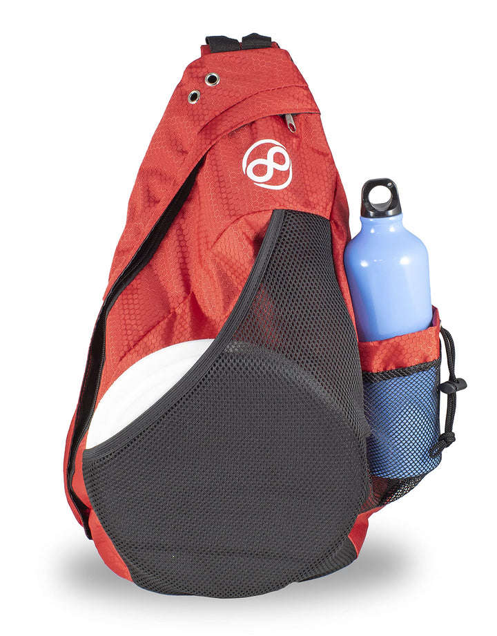 Disc Golf-Rucksack, Slinger-Tasche, 6–12 Scheiben, mehrere Farben Rot/Ausflug, Einfarbig (Getaway So