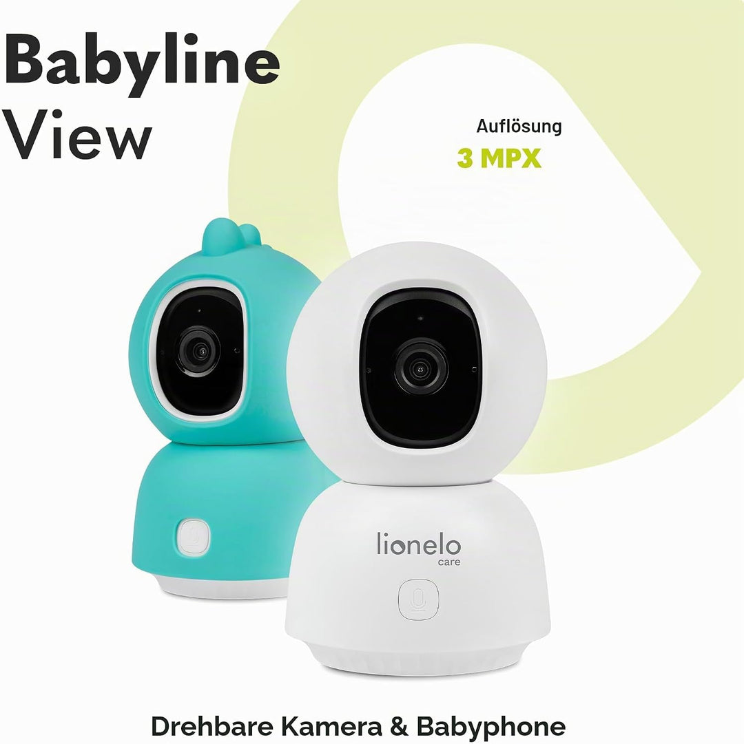 Lionelo Babyline View Schwenkbare Überwachungskamera 330° App-gesteuertes elektronisches Babyphone Z