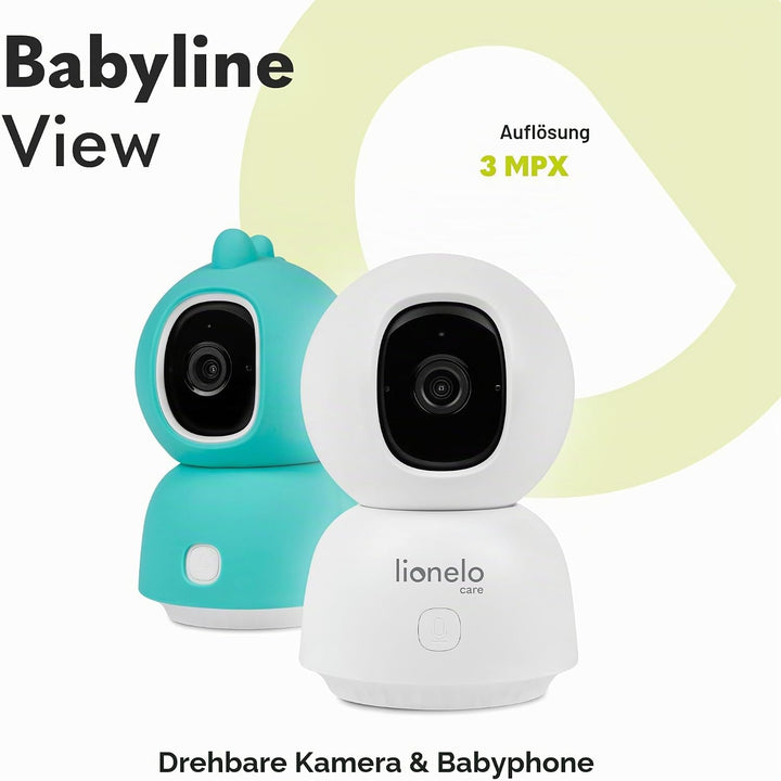 Lionelo Babyline View Schwenkbare Überwachungskamera 330° App-gesteuertes elektronisches Babyphone Z