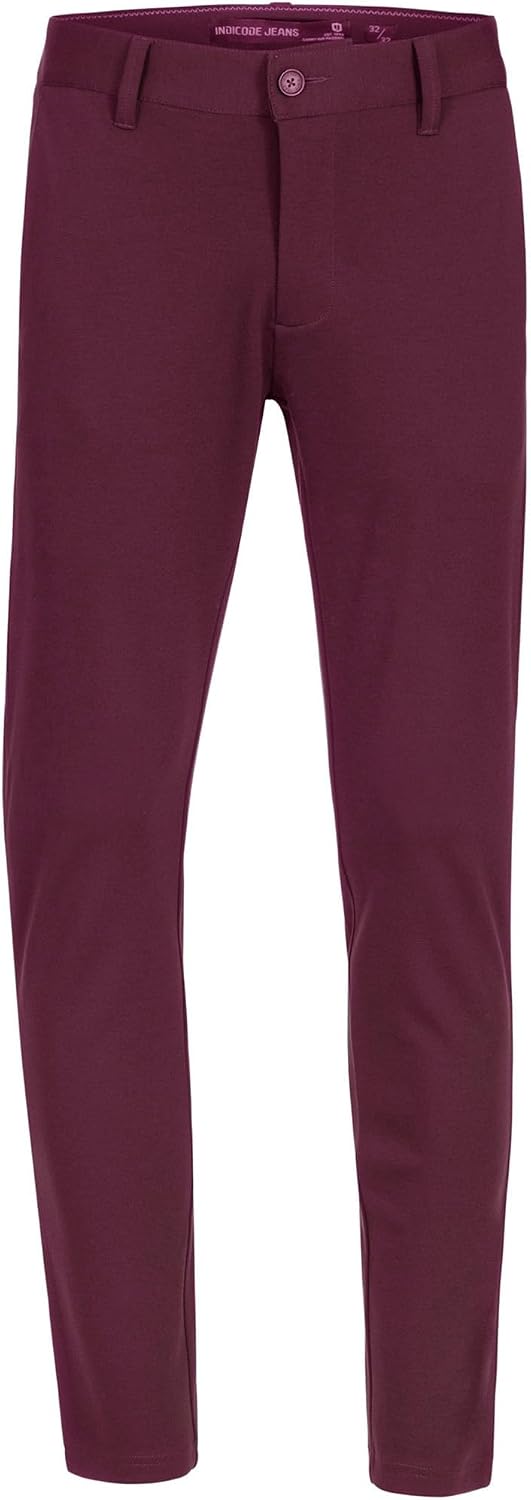 Indicode Herren Rodekro Performance Pants | Chinohose Herrenhose Super Stretch Stoffhose Bequeme Bus
