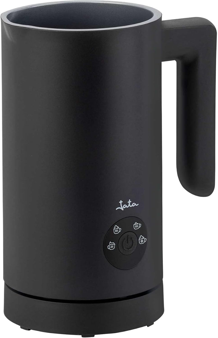JATA JECL5501 Elektrischer Milchaufschäumer 5-in-1 mit Heizung, Warm- und Kaltschaum, 150 ml Aufschä