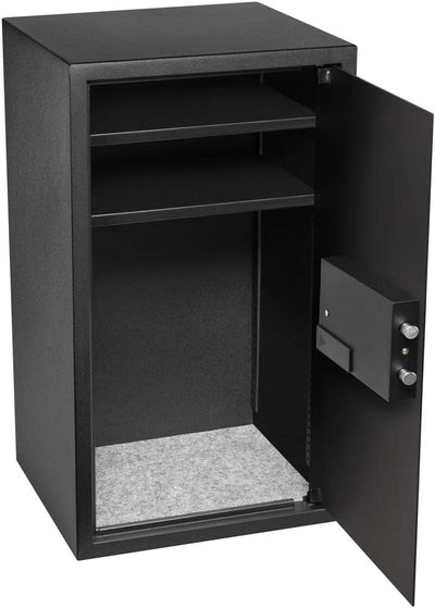 Homesafe HV70E Tresor Safe mit Schlüssel Elektronischem Möbeltresor, Dokumententresor, Elektronische