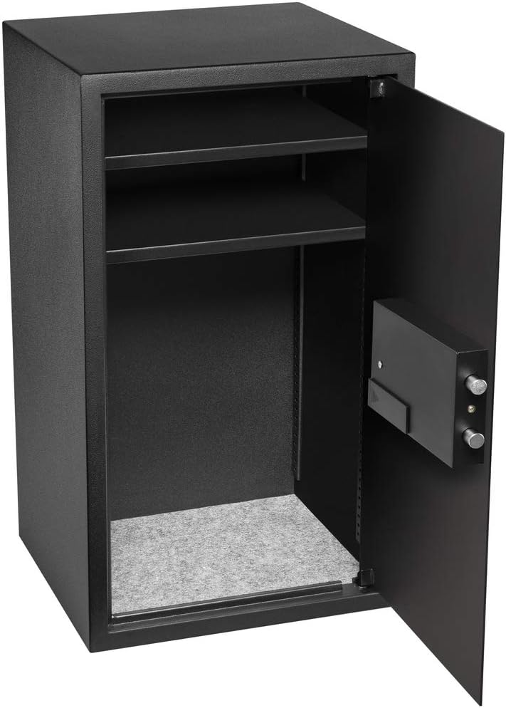 Homesafe HV70E Tresor Safe mit Schlüssel Elektronischem Möbeltresor, Dokumententresor, Elektronische