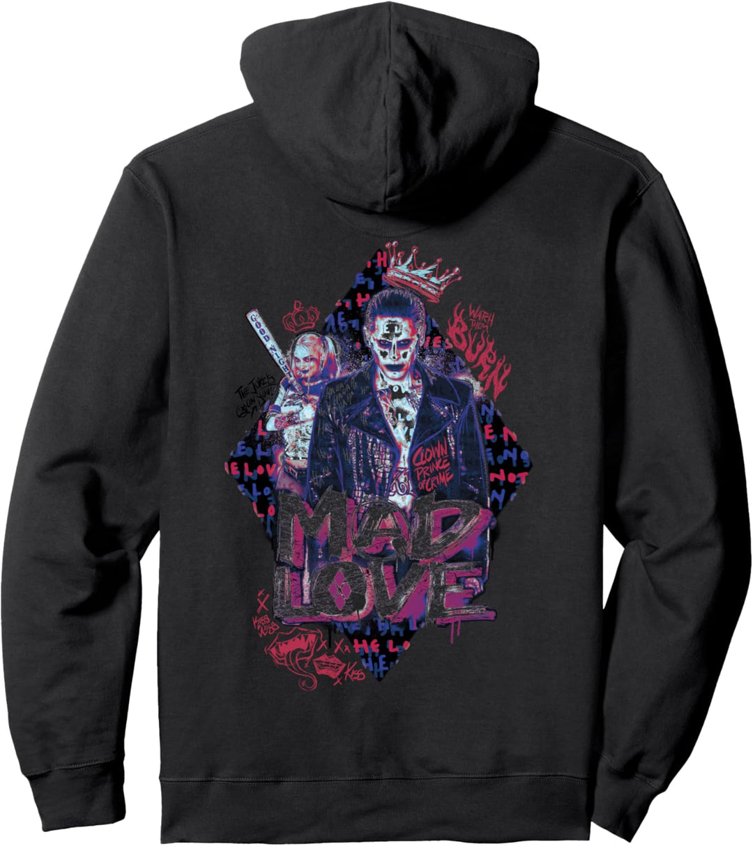 DC Suicide Squad Joker Harley Quinn Verrückte Liebe Pullover Hoodie