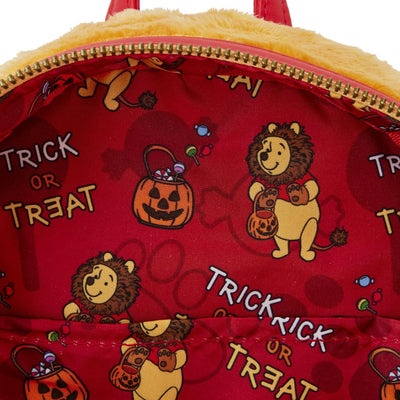 Loungefly Winnie Puuh Halloween Kostüm Plüsch Cosplay Mini Rucksack, Braun, Einheitsgrösse