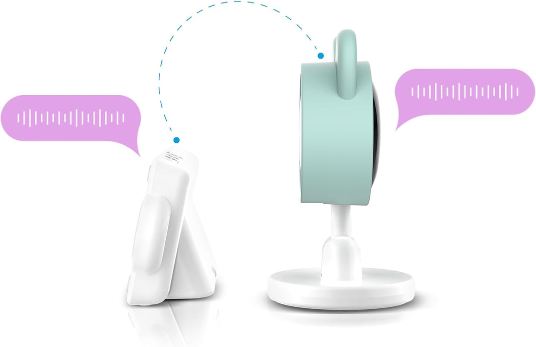 NENO Bambino Baby Monitor – elektronisches Babyphone mit Empfänger - Nachmodus - Alarmfunktion - Lul