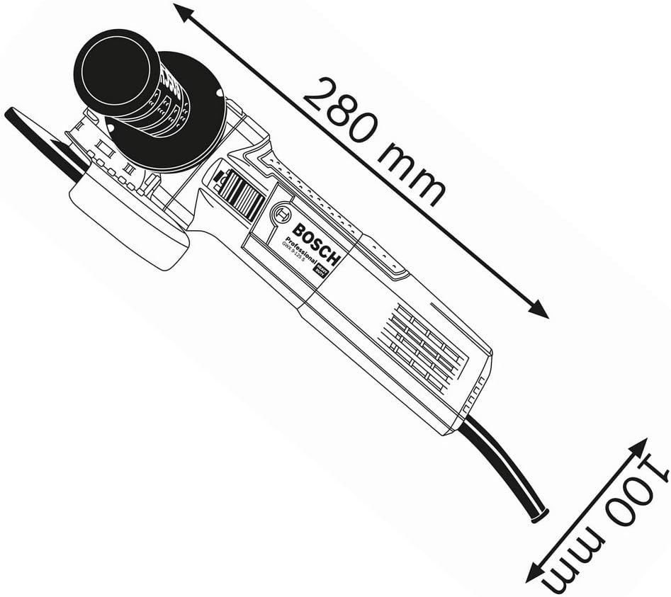 Bosch Professional Winkelschleifer GWX 9-125 S mit X-LOCK (Scheiben-Ø: 125mm, Leistung 900 Watt, ink