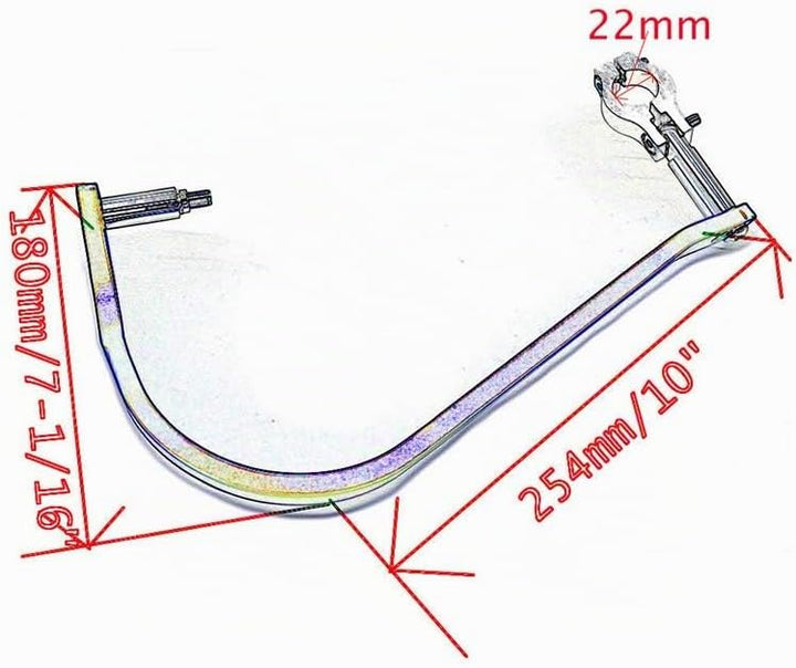 Aluminium Motorrad Handschützer Motorrad Motocross Dirtbike MX ATV Handschützer Lenkerschützer passe