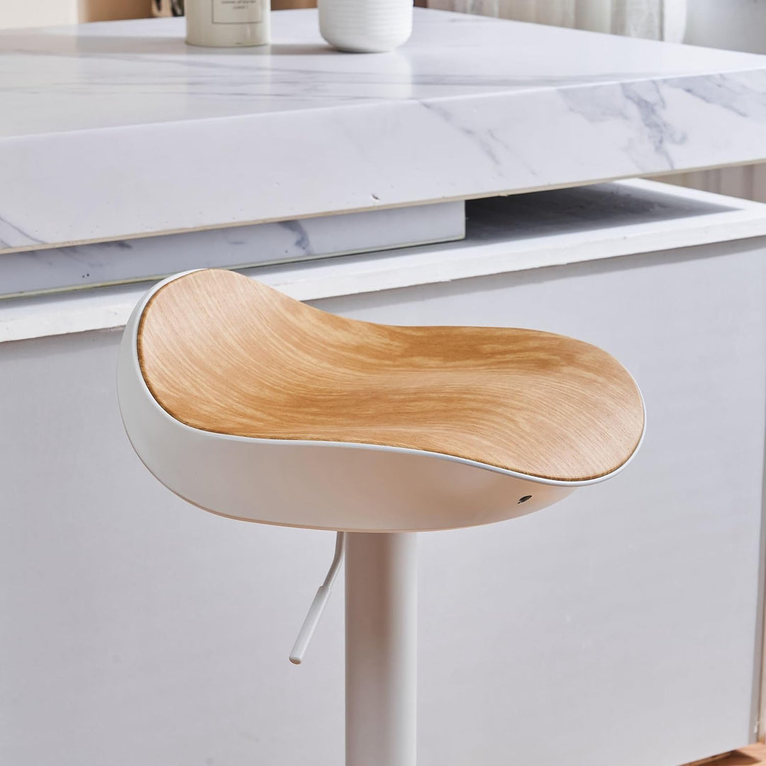 YOUNIKE Barhocker 2er Set Barstuhl Tresenhocker Höhenverstellbar 360°Drehbar mit Fussstütze Bistroho