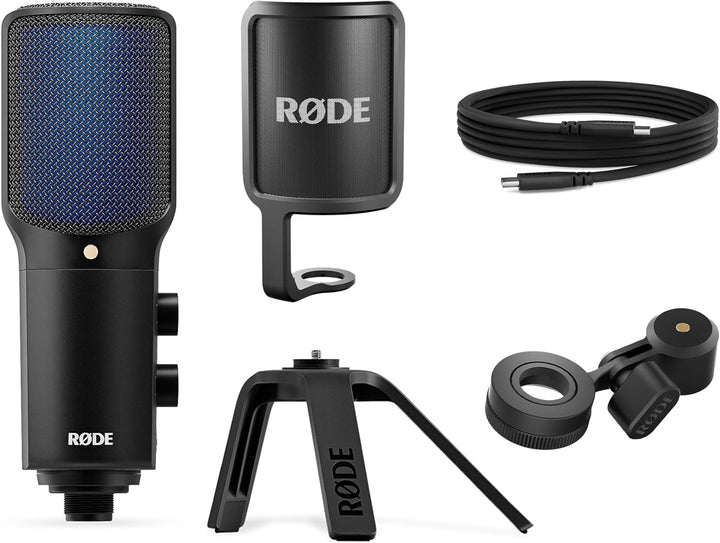 RØDE NT-USB+ Professionelles USB-Mikrofon für Profi-Audioaufnahmen direkt auf dem Computer oder Mobi