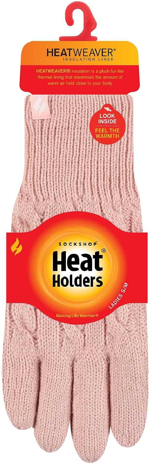 HEAT HOLDERS - Damen Extra Warm Winter Handschuhe | Strick Handschuhe mit Innen Flauschig Fleece Gef