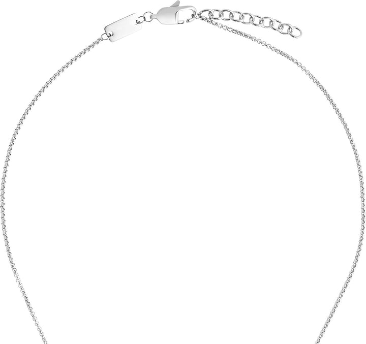 s.Oliver Kette mit Anhänger Edelstahl Jungen Kinder Halsschmuck, 40+3 cm, Silber, Kreuz, Kommt in Sc
