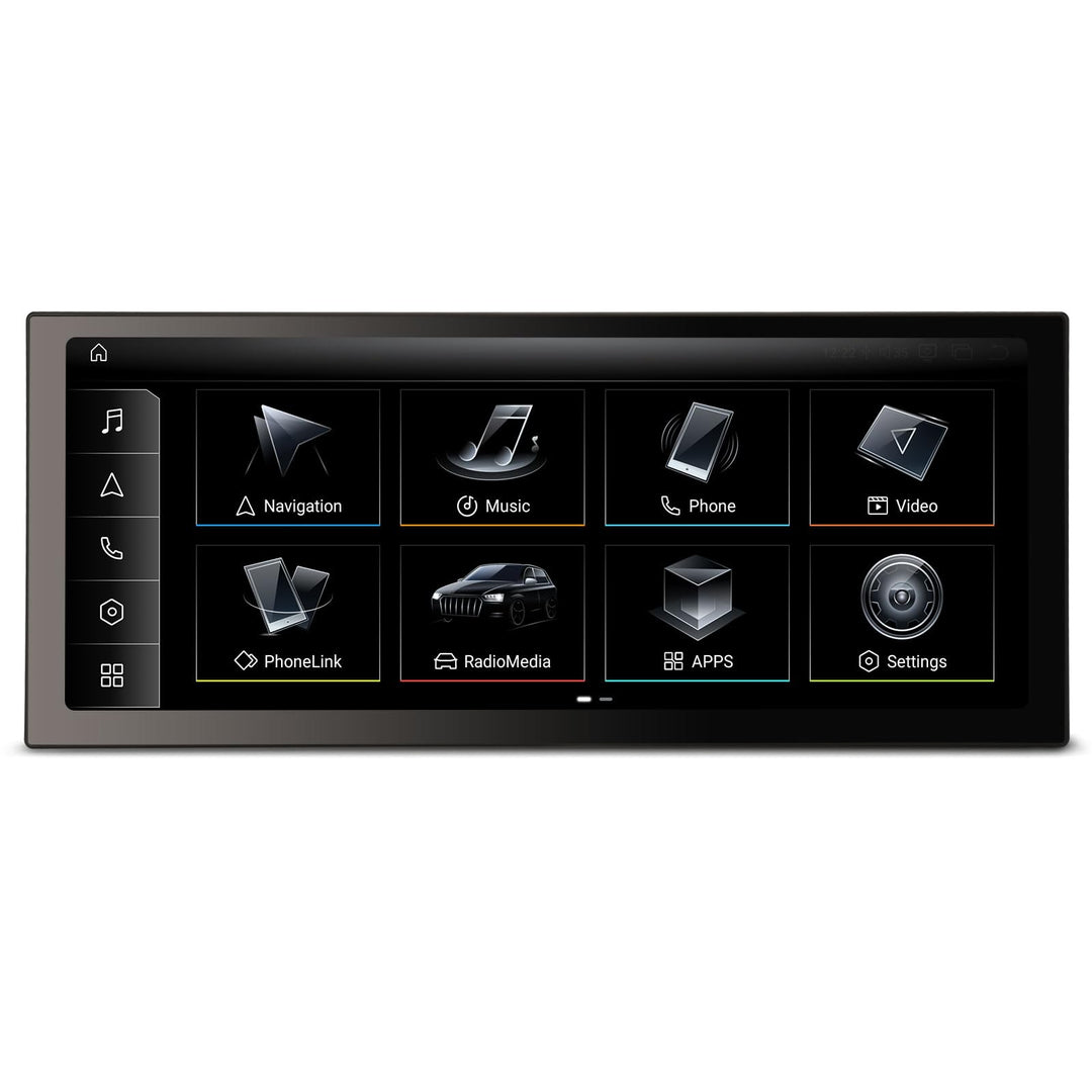 Erisin 12.3 Zoll 8-Kern 8GB+128GB Android 14 Autoradio mit GPS Navigation für Audi A4/A5/B8/S4/S5/RS