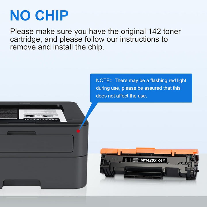 MYCARTRIDGE 142X W1420X Toner (Ohne Chip) Kompatibler für HP 142A 142X Ersatz für HP Laserjet MFP M1