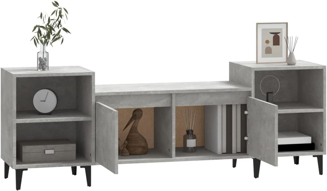 Tidyard TV-Schrank TV-Ständer Medienschrank Lowboard TV Möbel Tisch Sideboard Fernsehtisch Fernsehsc